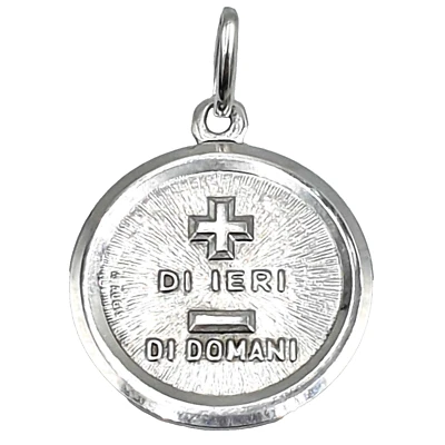 Colgante Unoaerre “+ De Ayer - Del Mañana” En Oro Blanco 18K De Colección Años 80 Foto 1 de 4