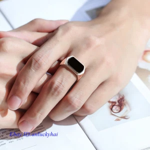 Anillo de silla de montar de jade con incrustaciones de plata natural A+ para hombre S925 ajustable - Imagen 1 de 4