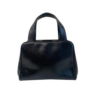 PRADA Archive Black Leather Top Handle Bag - Picture 1 of 16