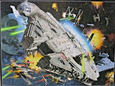Buffalo Star Wars Punch It Puzzle 1000PCS Millennium Falcon Galaxy Fight New - Image 1 of 4