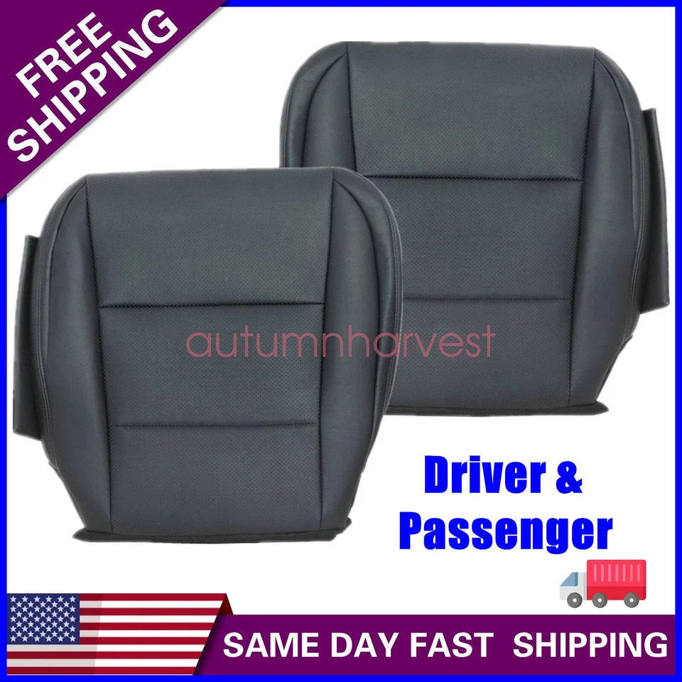 For 2013-2020 Lexus GS350 GS450h Driver & Passenger Side Bottom Seat Cover Black - Image 1 of 4