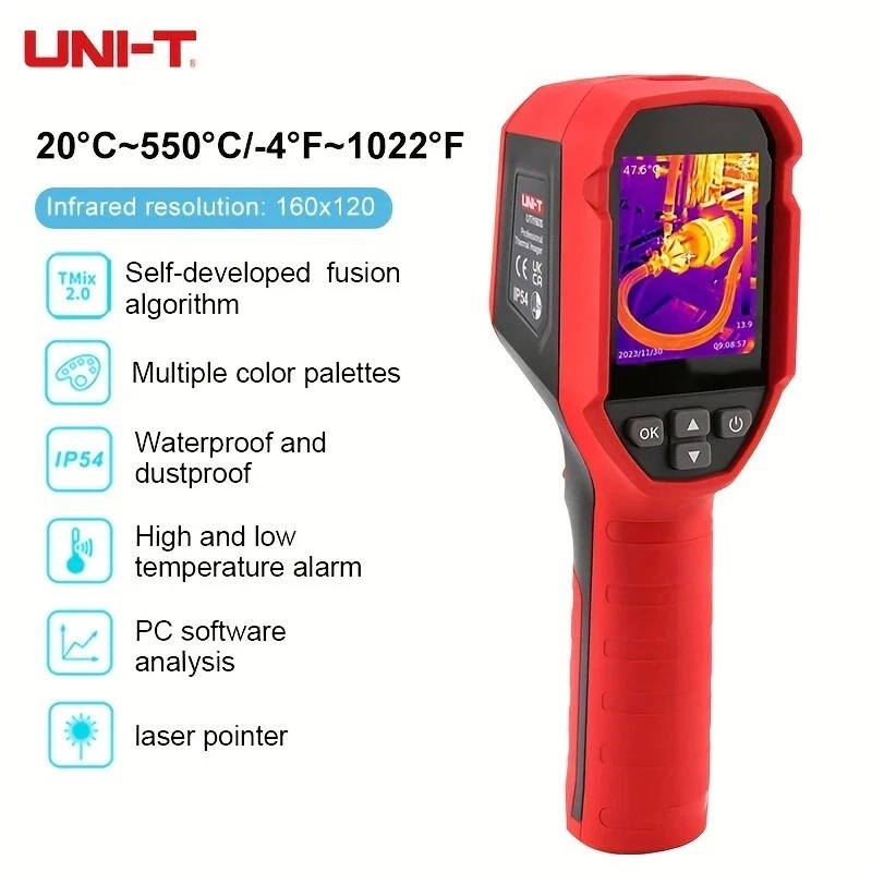 Caméra Thermique Infrarouge Haute Résolution UNI-T UTI160S – Portable 28 Go Neuf - Photo 1/4