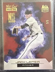 2022 Wild Card Matte Atlantic City National Jack Leiter Rising Heat SSP /5 - Picture 1 of 2