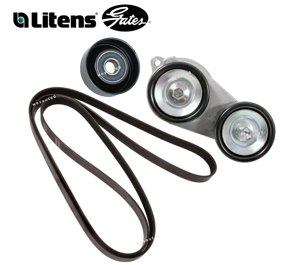 Belt Tensioner Idler Pulley Drive Belt Kit OES for Honda Odyssey Pilot Ridgeline - Image 1 of 1