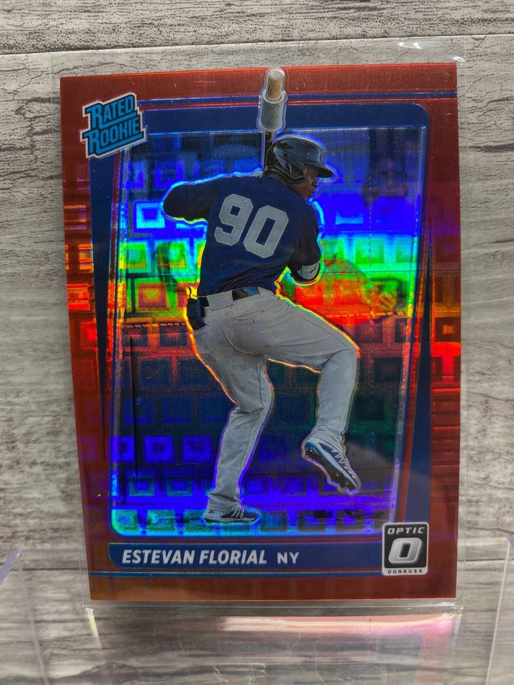 2021 Optic Estevan Florial Rated Rookie Red Pandora /99- Yankees - Image 1 of 2
