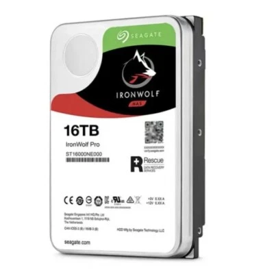Seagate IronWolf Pro 16TB 3.5" 256M 7200RPM SATA3 NAS Hard Disk ST16000NE000 - Image 1 of 2