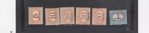 Italy Libya Postage Due J1-J4,J7-J8 MLH Original Gum Catalogue $36.00 - Picture 1 of 1