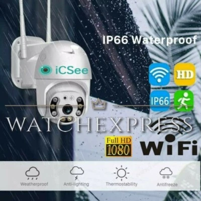 TELECAMERA ESTERNA NUOVA 2024 APP ICSEE PTZ VIDEOSORVEGLIANZA WIFI FULL HD - Immagine 1 di 4
