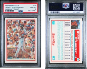 1987 Sportflics Darryl Strawberry #20 PSA 8 1986 Copyright RARE POP 1 - Picture 1 of 1