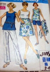*SCHÖNE VINTAGE 1960ER WICKELROCK TOP HOSE Nähmuster BUST 39 - Bild 1 von 1