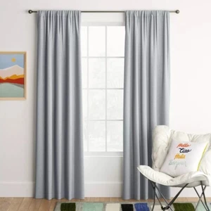 Room Essentials Room Darkening Heathered Gray Single Curtain Panel 42" x 95" - Picture 1 of 7