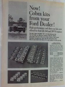Kits Cobra 1964 de Ford impreso anuncio vintage... laminado envío gratuito - Imagen 1 de 2
