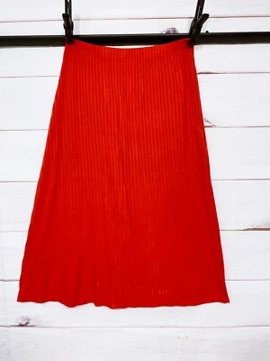 Catherine Malandrino Womens Skirt Size M Orange Stretch Pull On - Image 1 of 4