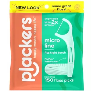 Micro Line Dental Floss Picks Fold-Out FlipPick Tuffloss Easy Storage with Su... - Picture 1 of 8