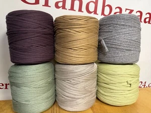 6x Stoffgarn/T-Shirt Garn,Textilgarn Spaghetti Bändchengarn 4,5Kg LAGERRÄUMUNG - Bild 1 von 2