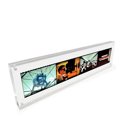 12.2X3.5X0.8" Clear Acrylic Sign Holder Picture Frame Film Display Nametag Place - Image 1 of 4