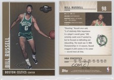 2008-09 Topps Co-Signers Gold Foil /99 Bill Russell #98 HOF