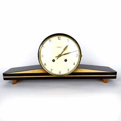 JUNGHANS Kaminuhr, Schlüssel, Buffetuhr, Mid Century, Chimney Clock, 1930-1950 - Bild 1 von 4
