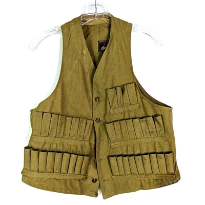 Vintage Red Head Shotgun Duck Hunting Vest  1930's 12 Gauge RedHead Small - Image 1 of 4