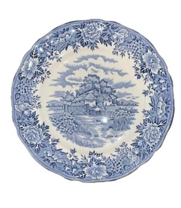 English Village by Salem China Co. Olde Staffordshire 10" Teller Servierer - Bild 1 von 5