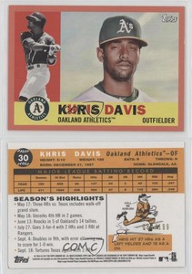 2017 Topps Archives 1960 Peach /199 Khris Davis #30