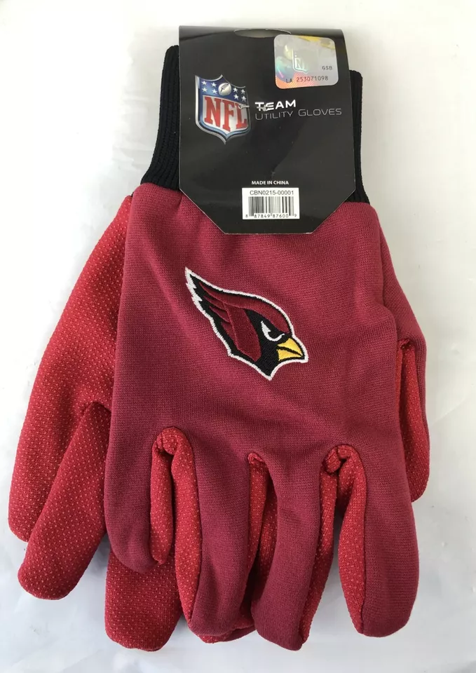 ARIZONA CARDINALS SPORT UTILITY COTTON WORK GARDEN GLOVES FREE SHIPPING - Image 1 of 1