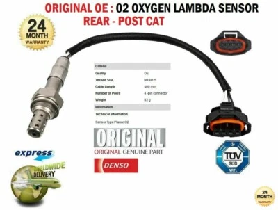 SENSORE OSSIGENO LAMBDA per VAUXHALL COMBO MK II 1.4 i 16V 2004-2011 - Immagine 1 di 4