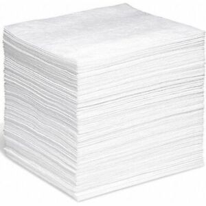 Spilltech Wp-S Absorbent Pad, Absorbs 35 Gal. Oil-Only, 200 Pk ,White