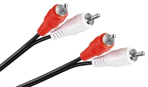 1,5m Cinchkabel Stereo Verbindungskabel Audiokabel, 2x Chinch Anschlusskabel RCA - Bild 1 von 3