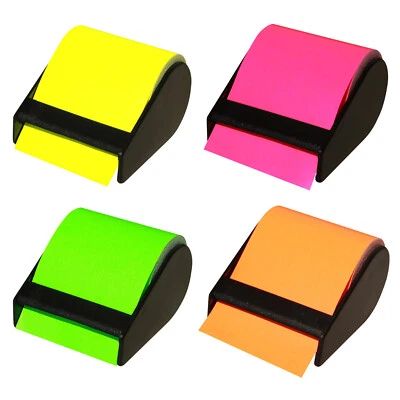 OLSHOP AG 4er Pack Haftnotiz-Abroller Breite: 60 mm, 4 Abroller mit ca. 10 m Haftnotizen