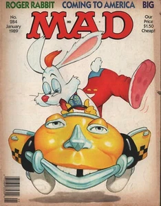MAD Magazine - January 1989 - No 284 - Roger Rabbit - Coming To America - Picture 1 of 2
