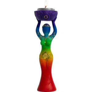¡Soporte de luz verde azulada de 7 chakras diosa! - Imagen 1 de 3