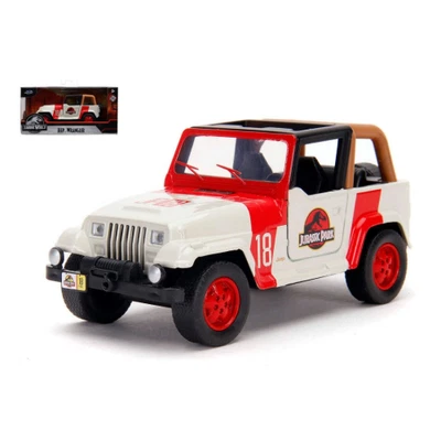 JEEP WRANGLER JURASSIC PARK 1:32 Jada Toys Movie Modellino Nuovo - Immagine 1 di 3