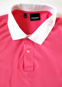 Maceoo Shirt Herren XL Extra Large Größe 5 Golf Polo Mozart Blocktip Pink Preppy - Bild 1 von 12