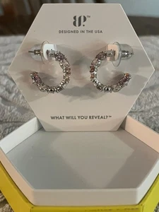 Bomb Party Original Earrings ~ RBP8214 (Let’s Be Together) Rhodium Plating - Picture 1 of 4