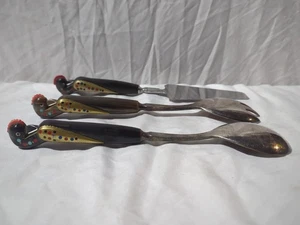 S.&A. Haddad Jezzin Líbano Vintage Phoenix Bird Set 3 Piezas - Imagen 1 de 10