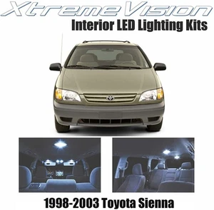 XtremeVision Interior LED for Toyota Sienna 1998-2003 (9 Pieces) Cool White... - Picture 1 of 8