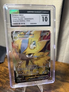 Pokemon 2023 Zeraora VMAX GG42/GG70 Galarian Gallery Crown Zenith GEM MT CGC 10 - Picture 1 of 4
