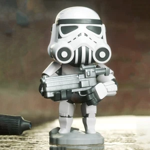 Custom 3D Printed StormTrooper Chibi Figurine - Picture 1 of 1