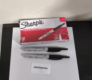 Sharpie Permanentmarker ultrafeine einziehbare Spitze, schwarz 1735790 x2 Stück - Bild 1 von 3
