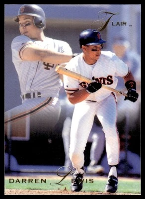 1993 Flair Darren Lewis San Francisco Giants #143 - Image 1 of 2