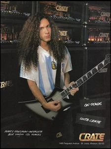 Megadeth Marty Friedman 1996 Crate Blue Voodoo Stack Guitar Amp advertisement - Picture 1 of 3