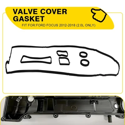 Engine Valve Cover Gasket Set Kit For 2012-2018 Ford Focus 2.0L 2013 14 15 16 17 - Image 1 of 4