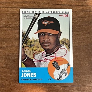 2012 Topps Heritage Adam Jones Baltimore Orioles Auto Autogramm rote Tinte /63 - Bild 1 von 2