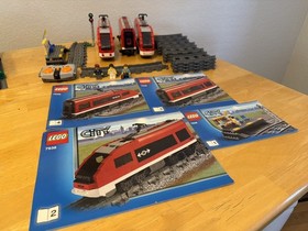 RARE 2010 Lego City (#7938) Passenger Train 100% Complete w/ Manuals Motors Work
