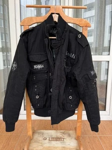 CHAQUETA RIVAL VINTAGE JAPONESA Y2K STREETWEAR HECHA EN ITALIA ESTILO RICK OWENS AÑOS 90 - Imagen 1 de 12