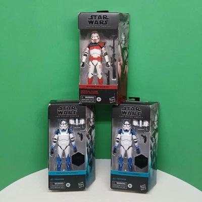 Star Wars Black Series X2 Battlefront Jet Trooper & Shock Trooper Lote (DAÑOS EN CAJA Foto 1 de 4