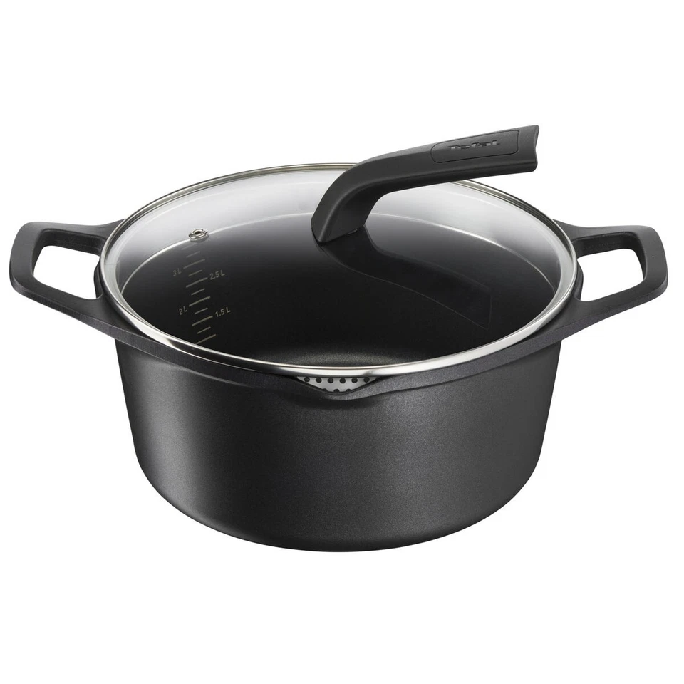 Topf mit Deckel Tefal E2494644 Schwarz Ø 24 cm - Bild 1 von 1
