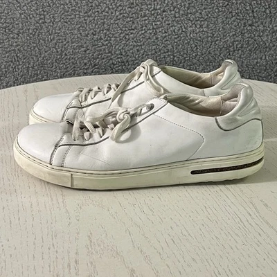 Birkenstock Zapatos Para Hombres 44/11.5 Blanco Curvado Bajo Cuero Informal Zapatillas con Cordones Foto 1 de 4