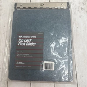 Post Binder Blue New in Plastic 9 1/4 X 11 7/8 National Brand Made in USA - Picture 1 of 4